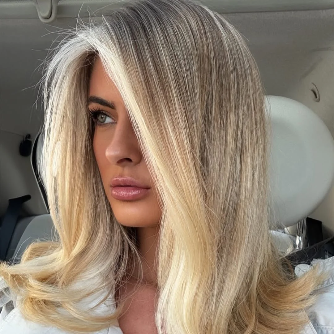 beachy summer blonde hair color 2026 Cool Vanilla Blonde With Smooth Sculpted Layers