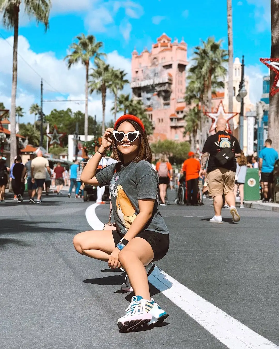 22 biker shorts outfits summer 2026 Playful Theme Park Casual with Personality