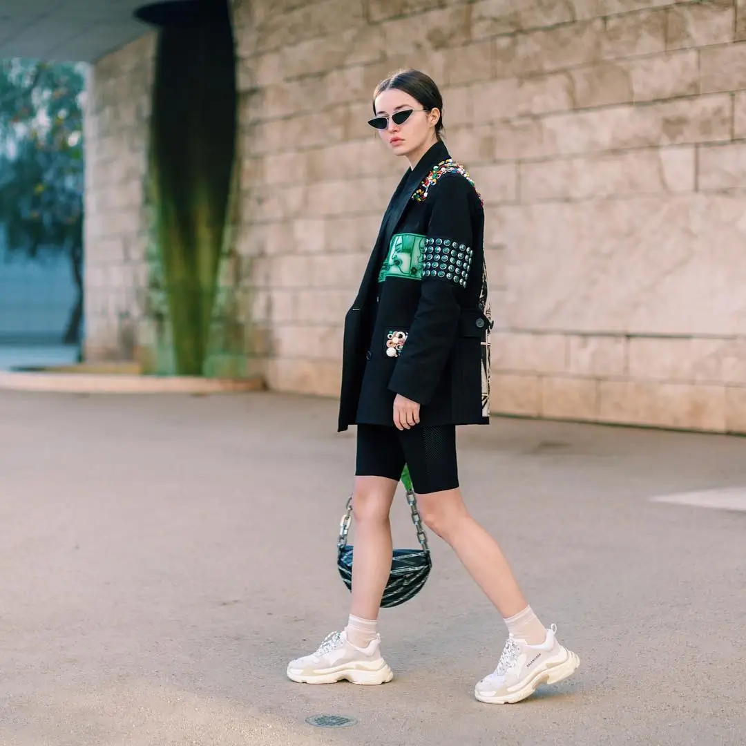 22 biker shorts outfits summer 2026 Tailored Layers Over Sporty Basics