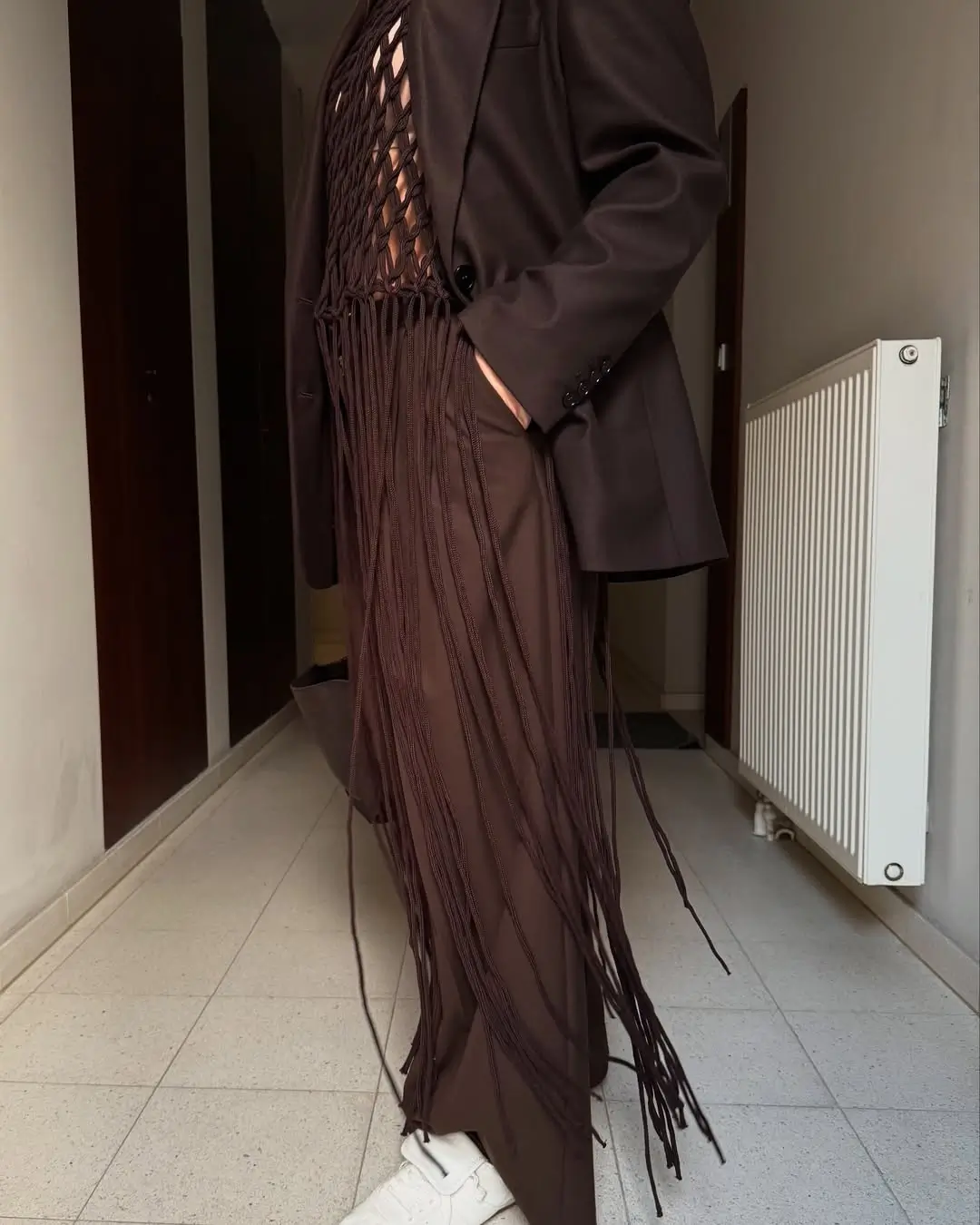 casual friday summer outfits with sneakers 2026 Textured Chocolate Layers That Redefine Business Cool