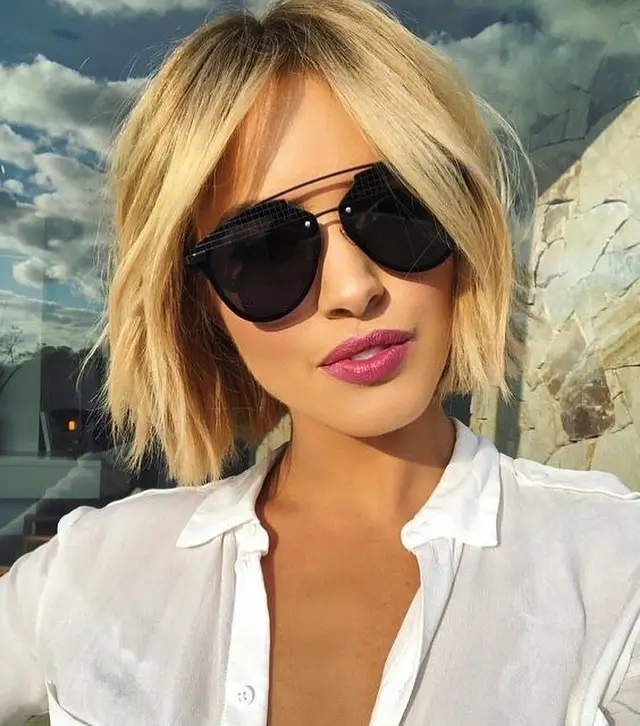 21 choppy summer bob haircut 2026 Soft Blonde Choppy Bob With Airy Texture