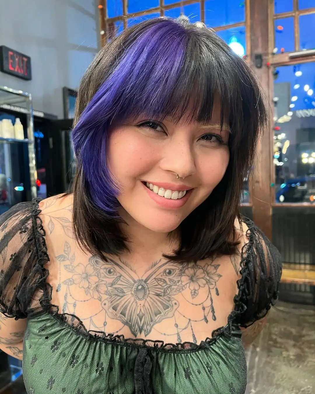 21 choppy summer bob haircut 2026 Two-Tone Choppy Bob With Statement Color