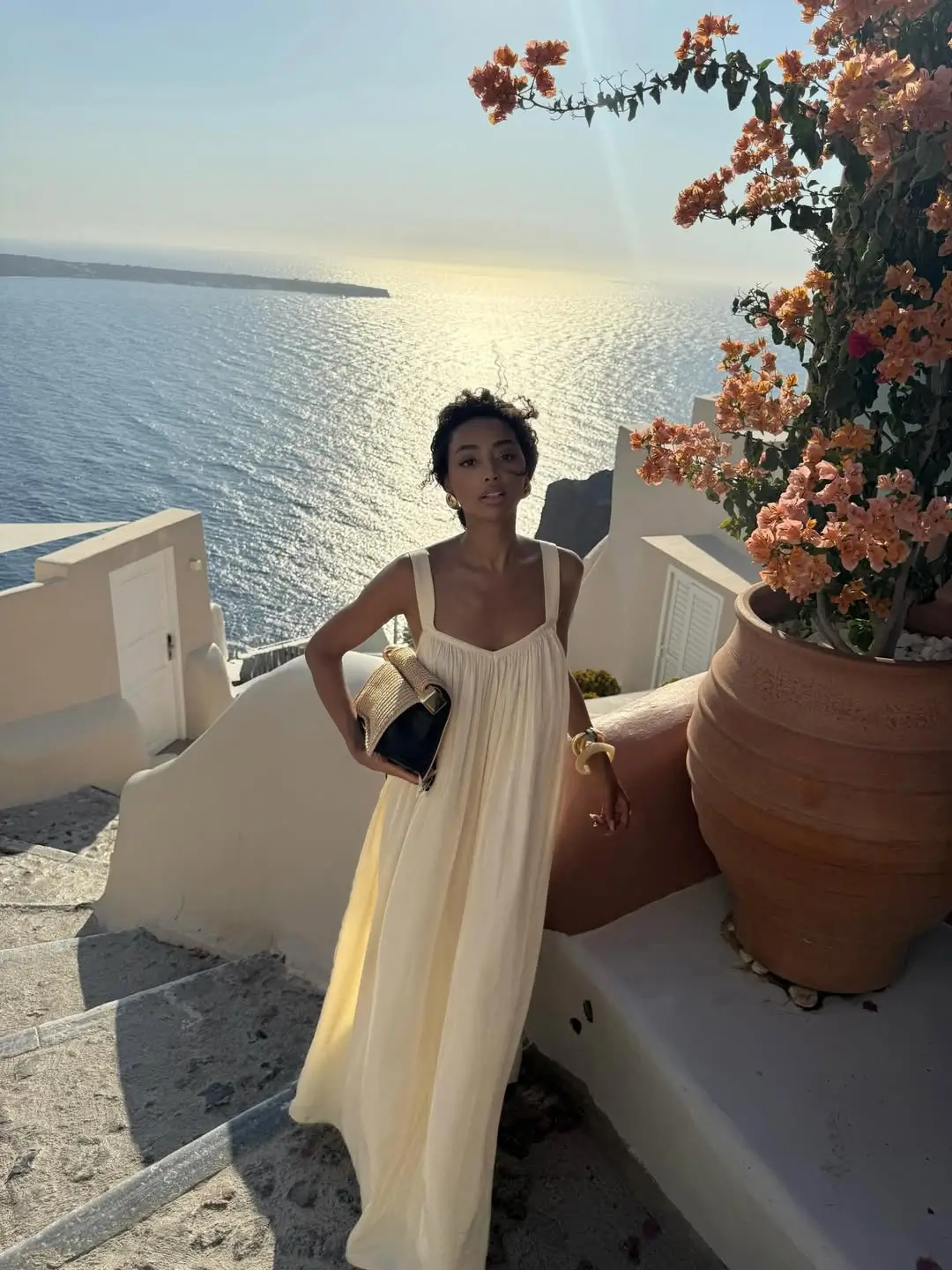 Summer Soft Neutral Maxi Vacation Outfit