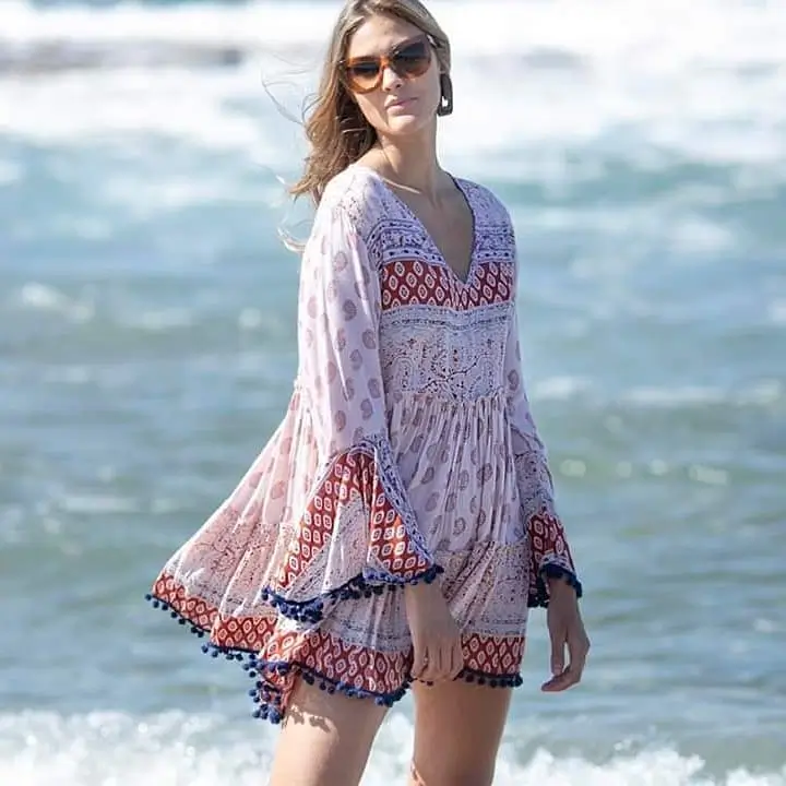 21 cute boho summer outfits 2026 Lightweight Tunic Dresses That Belong By The Water