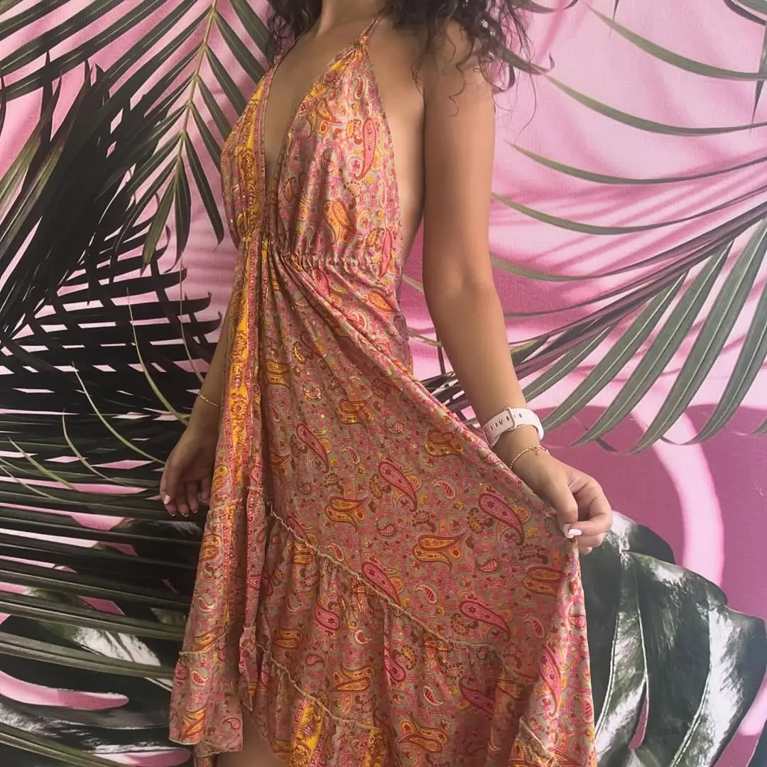 21 cute boho summer outfits 2026 Warm Paisley Mini Dresses That Feel Instantly Playful