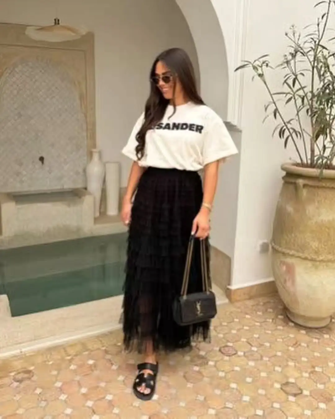 25 cute every day summer outfits 2026 Tulle Skirt and Tee With Effortless Street Chic Balance