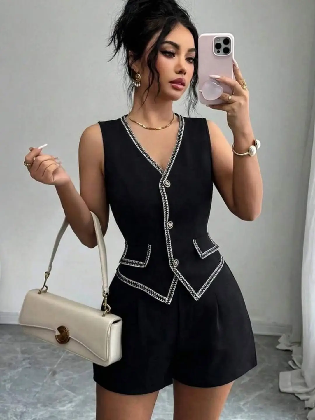 25 cute every day summer outfits 2026 Structured Black Set With Polished Office Energy