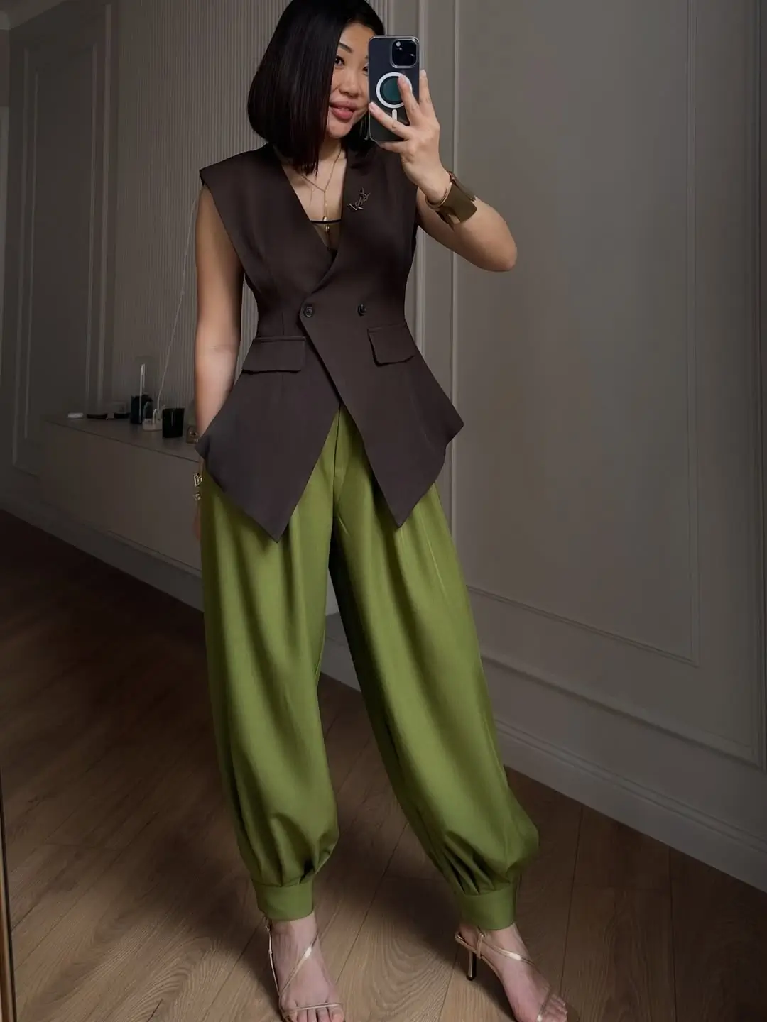 25 cute every day summer outfits 2026 Tailored Vest and Statement Pants With Modern Power Energy