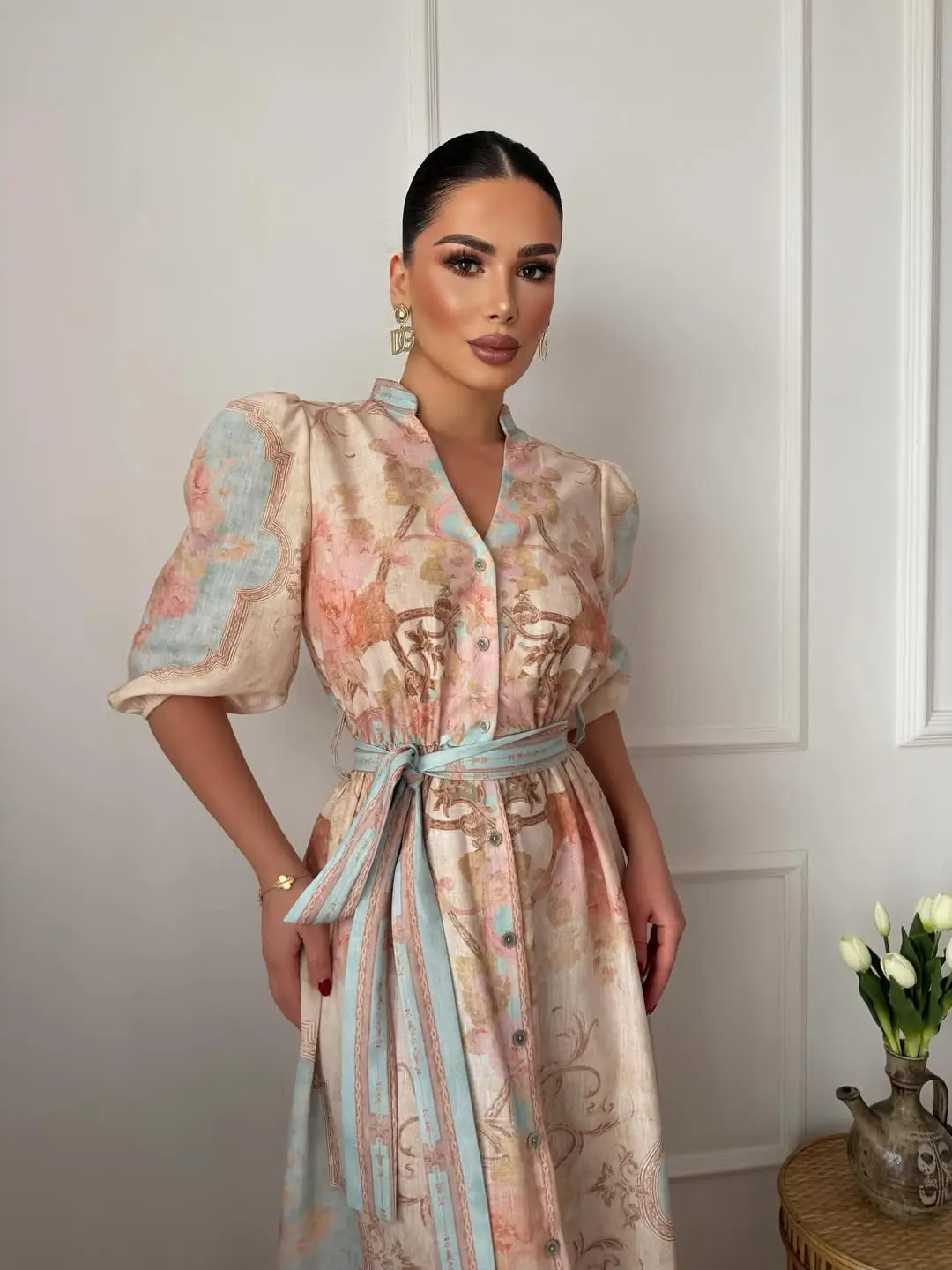 25 cute every day summer outfits 2026 Soft Vintage-Inspired Dress With Feminine Detail