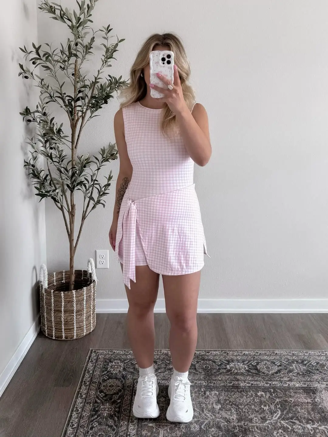 25 cute every day summer outfits 2026 Soft Pink Wrap Dress That Feels Light and Playful