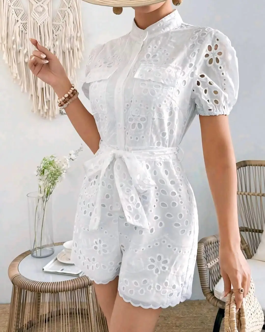 23 dressy summer jumpsuit outfits 2026 Soft White Textures And Romantic Summer Ease
