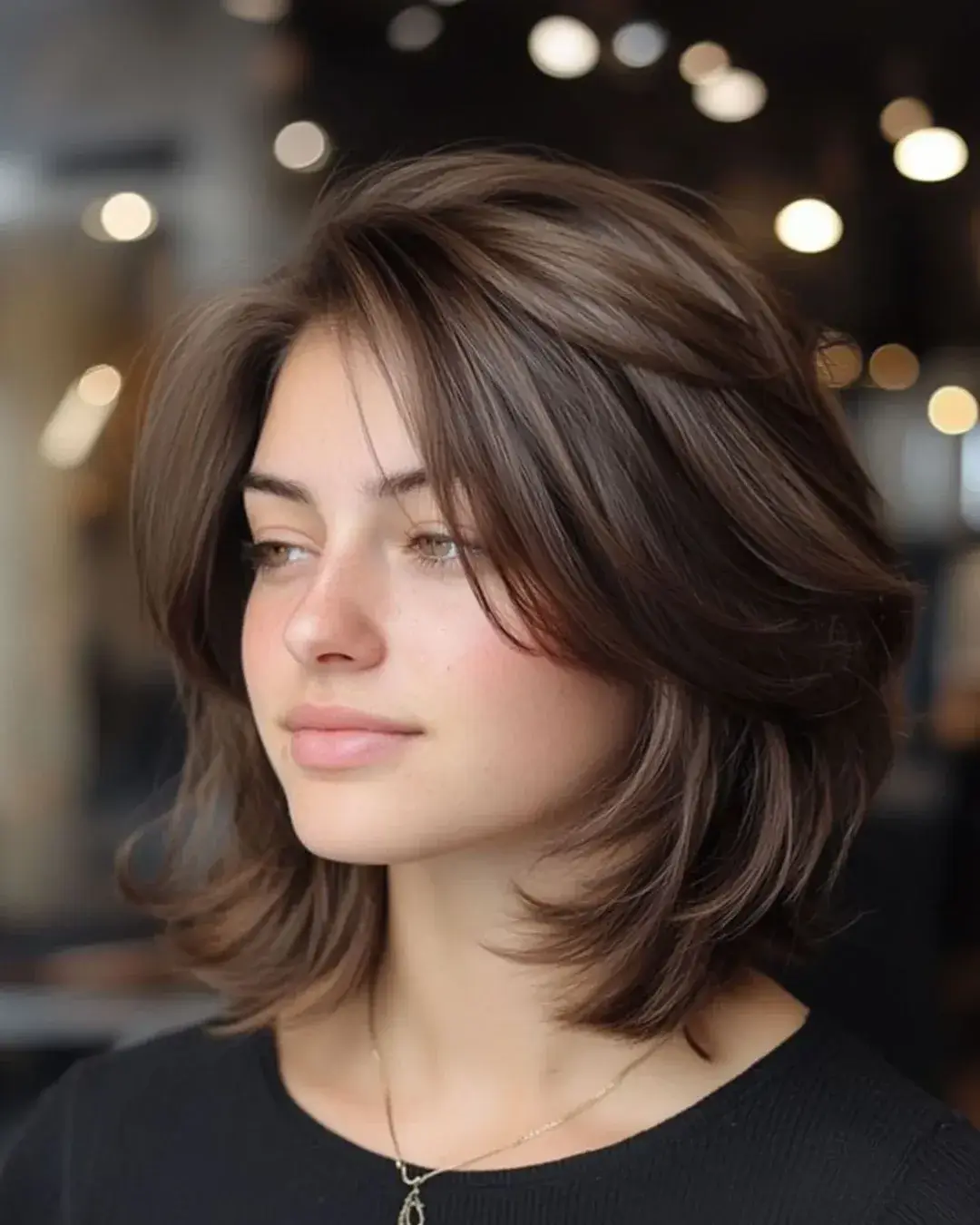 face-slimming-summer-haircut-for-round-face-2026 soft-feathered-mid-length-cut-with-flipped-ends