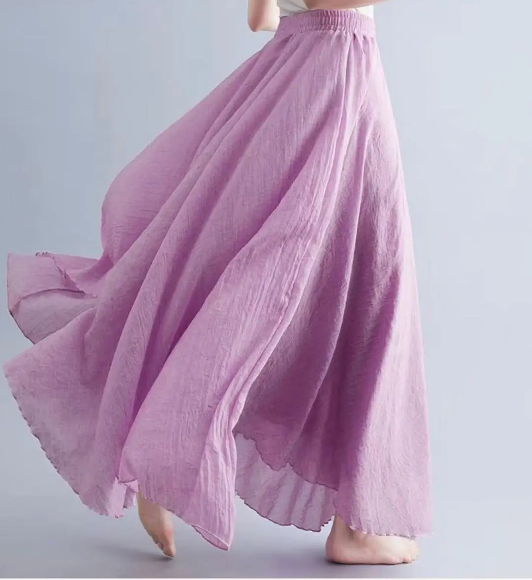 21 flowy summer skirt outfits 2026 Soft Pink Maxi Skirt That Moves Like Air