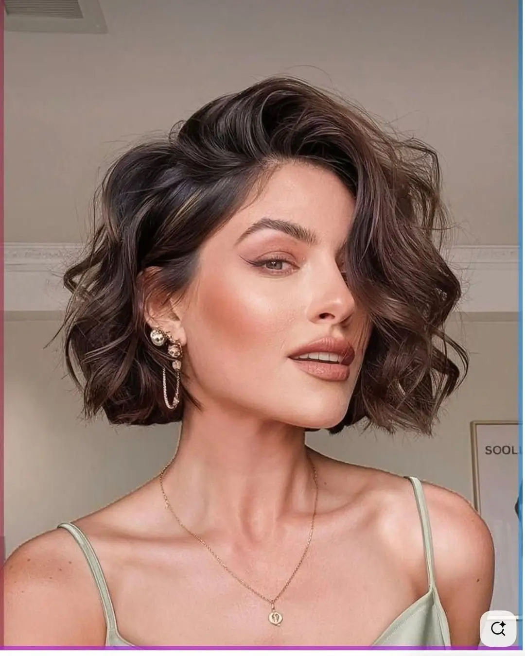 fresh summer haircut 2026 Soft Sculpted Wavy Bob With Volume