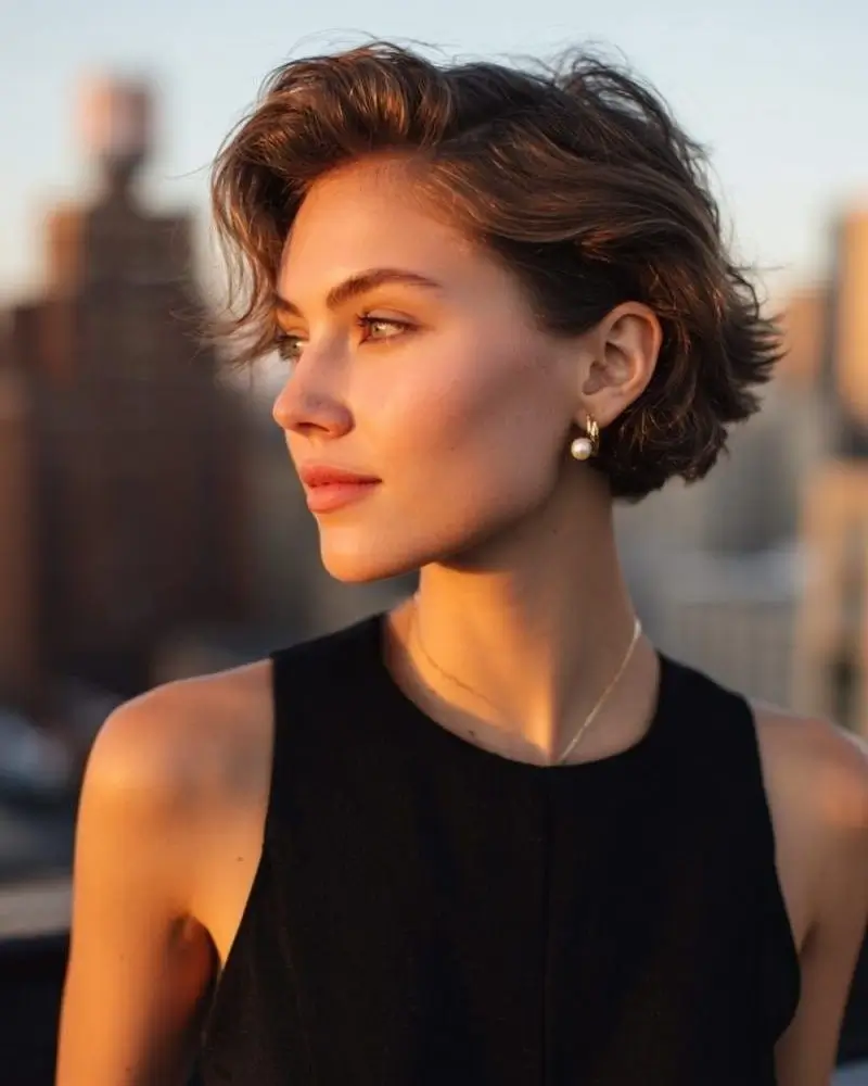 fresh summer haircut 2026 Soft Tousled Pixie With Natural Volume
