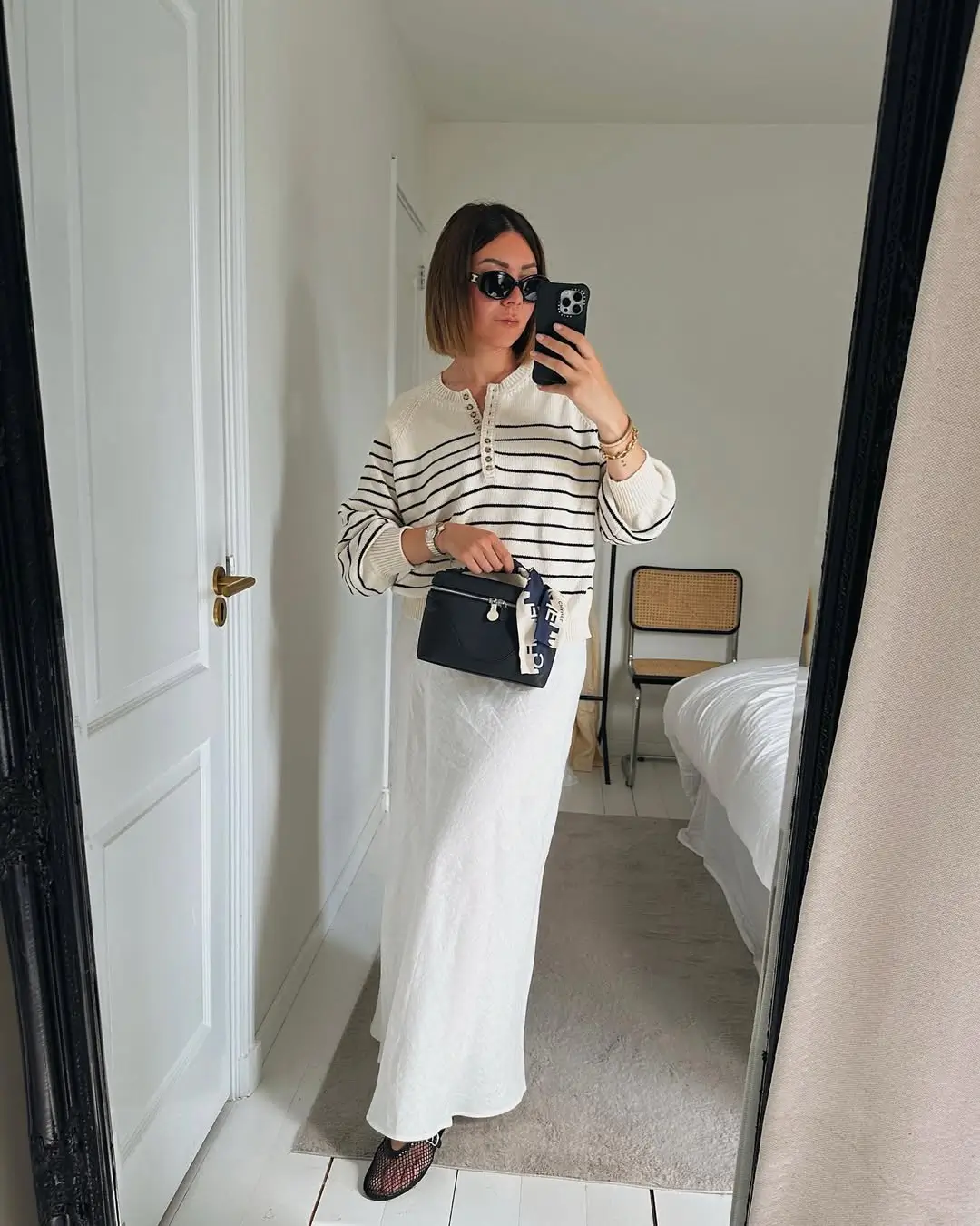 maxi skirt outfits summer 2026 Long White Elegance With Subtle Texture Play