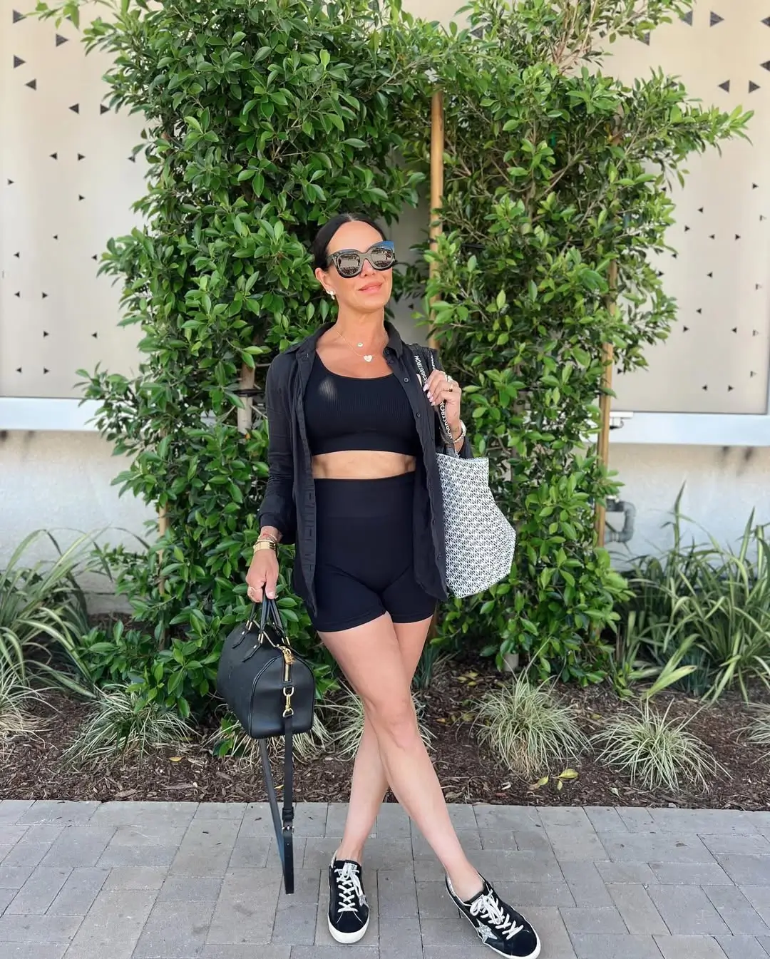 summer activewear 2026 All Black Biker Set That Always Delivers