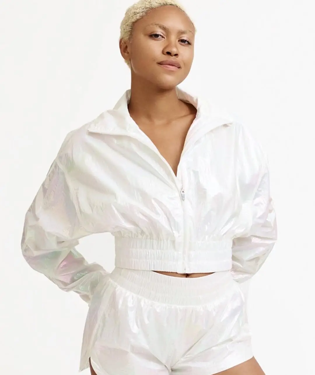 summer activewear 2026 Sheer White Set That Plays With Light and Movement