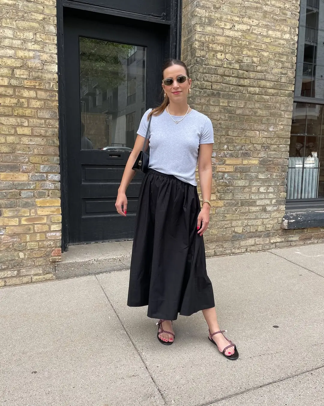 summer clothes essentials 2026 Classic Tee and Full Skirt for Effortless City Balance