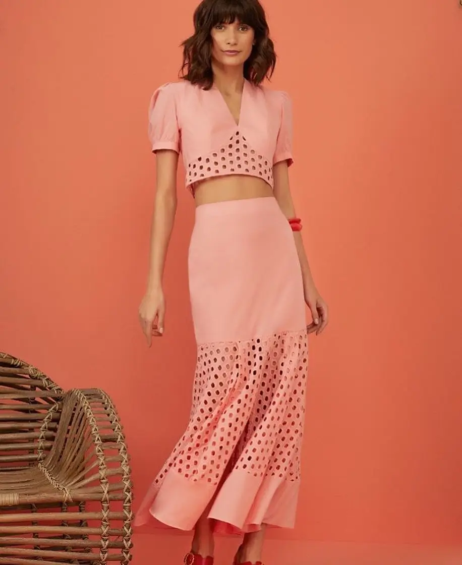 summer clothes essentials 2026 Soft Pink Matching Set That Feels Unexpectedly Modern