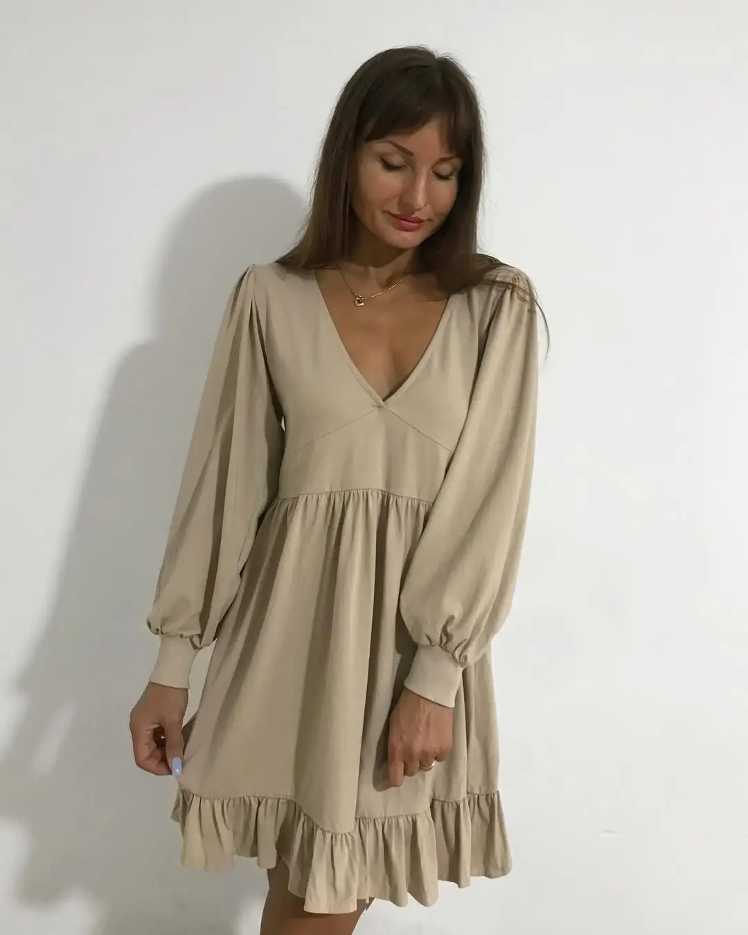 summer cotton dresses 2026 Minimal Beige Cotton Dress That Feels Effortlessly Put Together