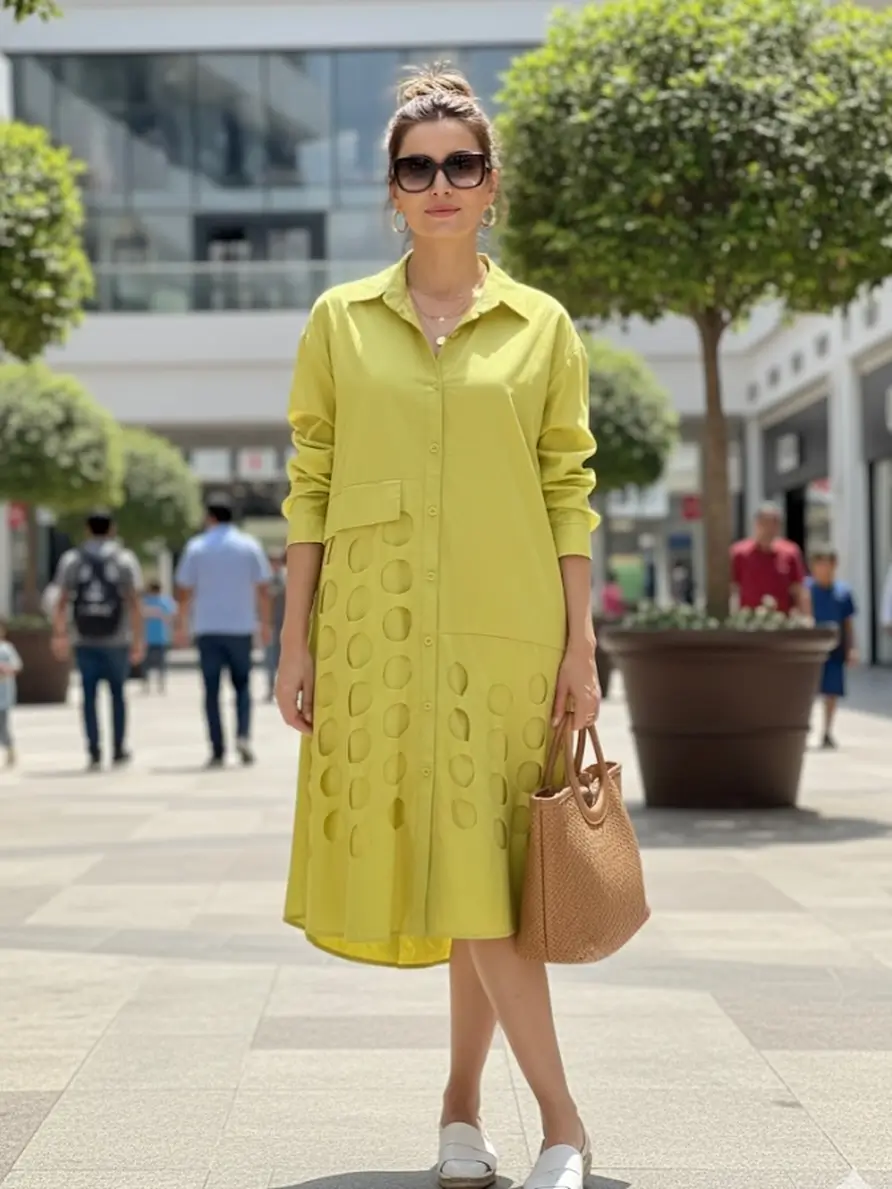 summer cotton dresses 2026 Modern Yellow Shirt Dress That Feels Fresh And Versatile