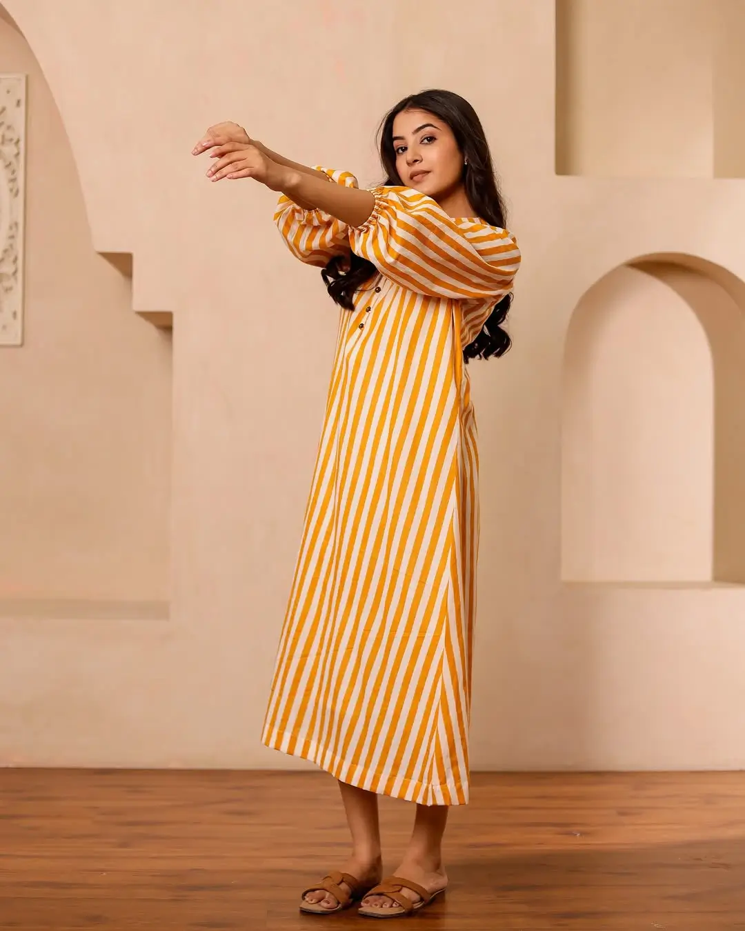 summer cotton dresses 2026 Playful Yellow Stripes That Bring Instant Energy
