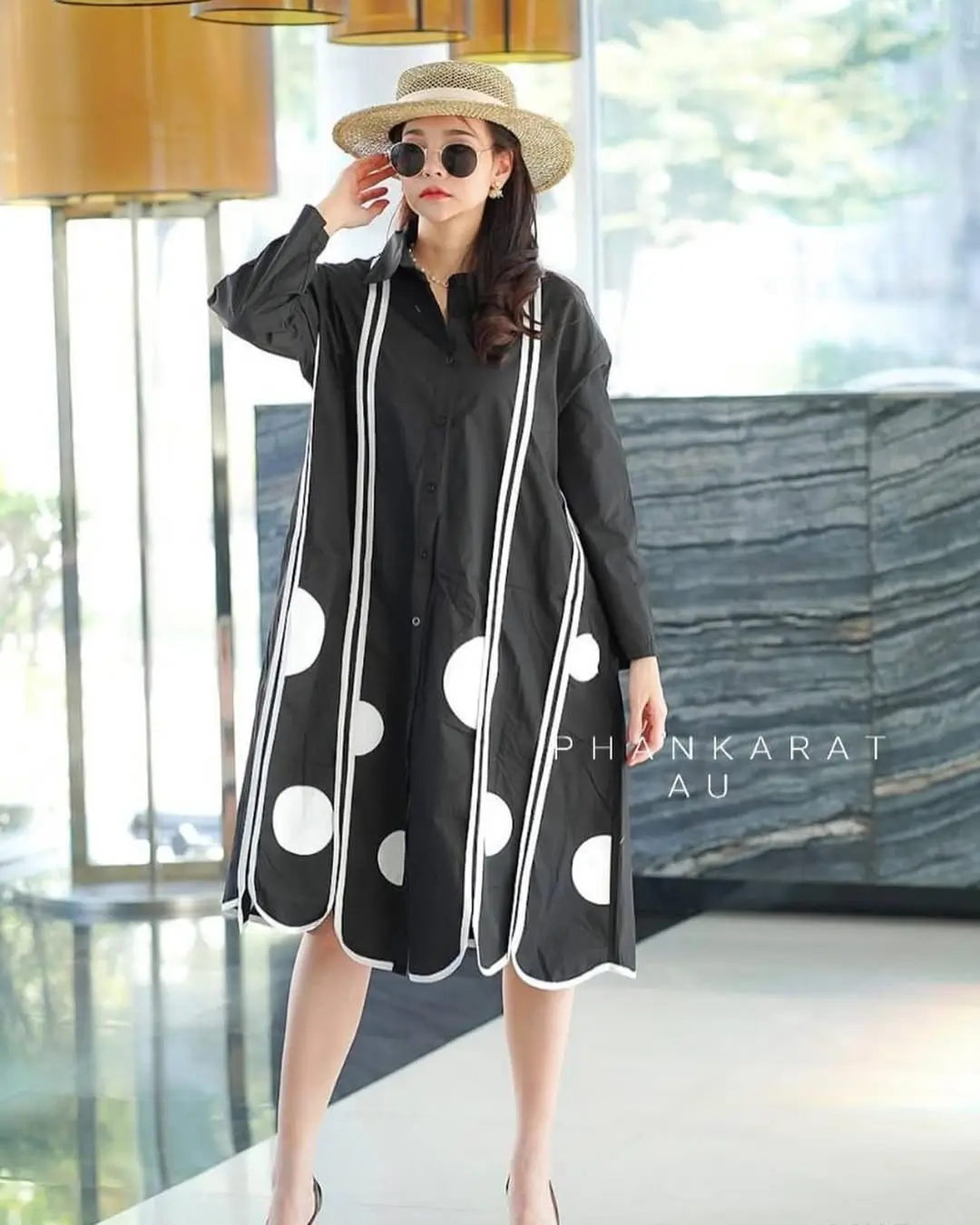 summer cotton dresses 2026 Graphic Black Cotton Dress That Feels Bold Yet Effortless