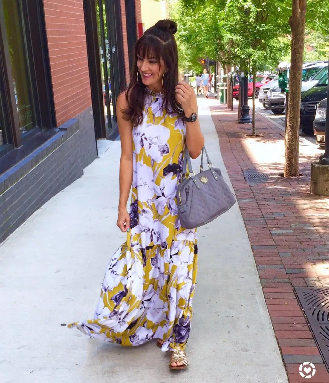 summer flowy maxi dresses 2026 Yellow Floral Movement That Brightens Everyday Style
