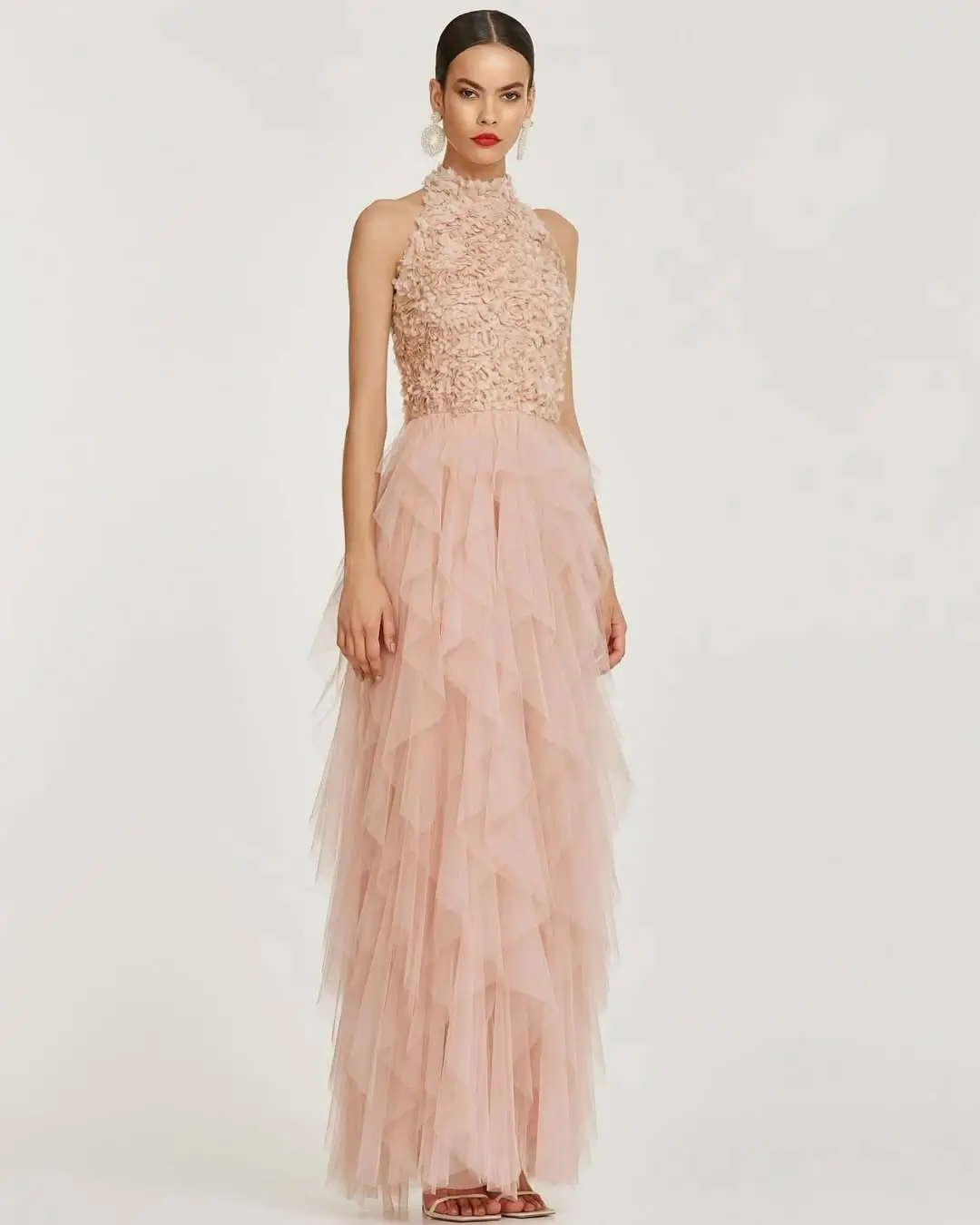 summer flowy maxi dresses 2026 Romantic Pink Layers With Soft Dramatic Texture