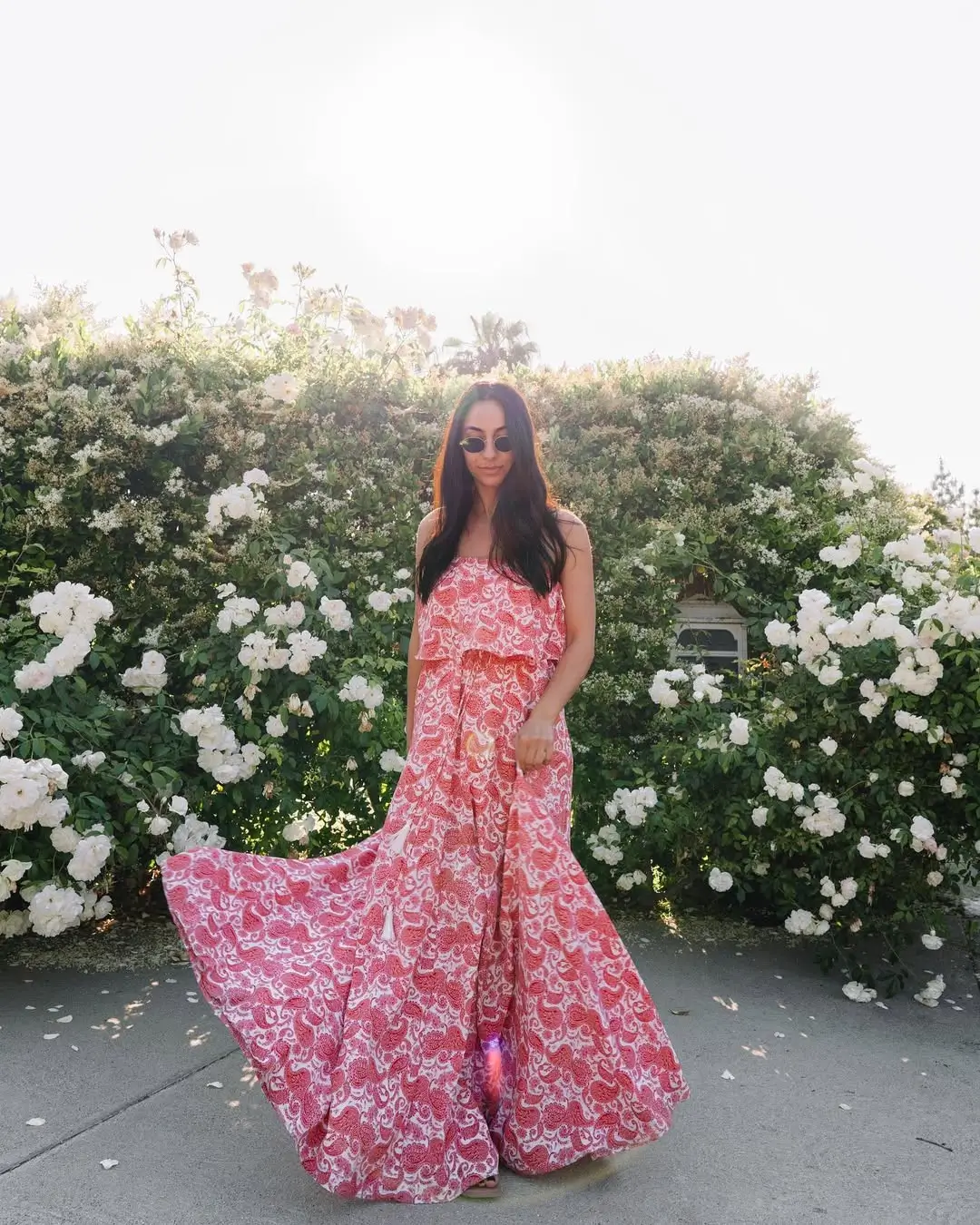 summer flowy maxi dresses 2026 Red Patterned Maxi With Relaxed Summer Movement