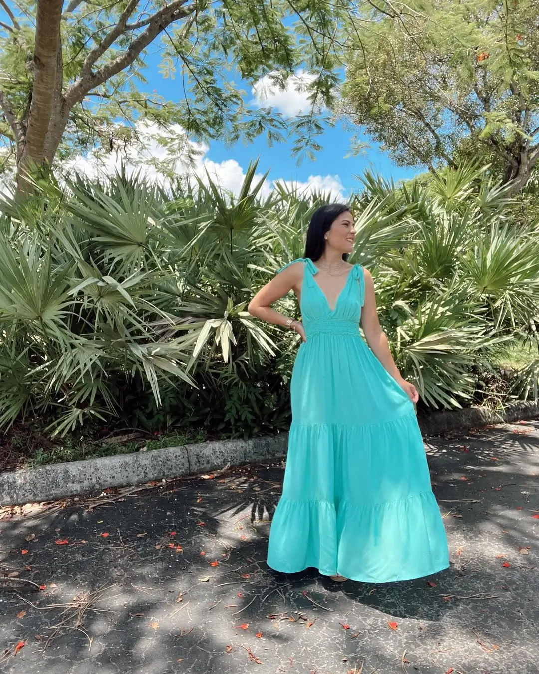 summer flowy maxi dresses 2026 Fresh Green Maxi With Soft Volume and Everyday Ease