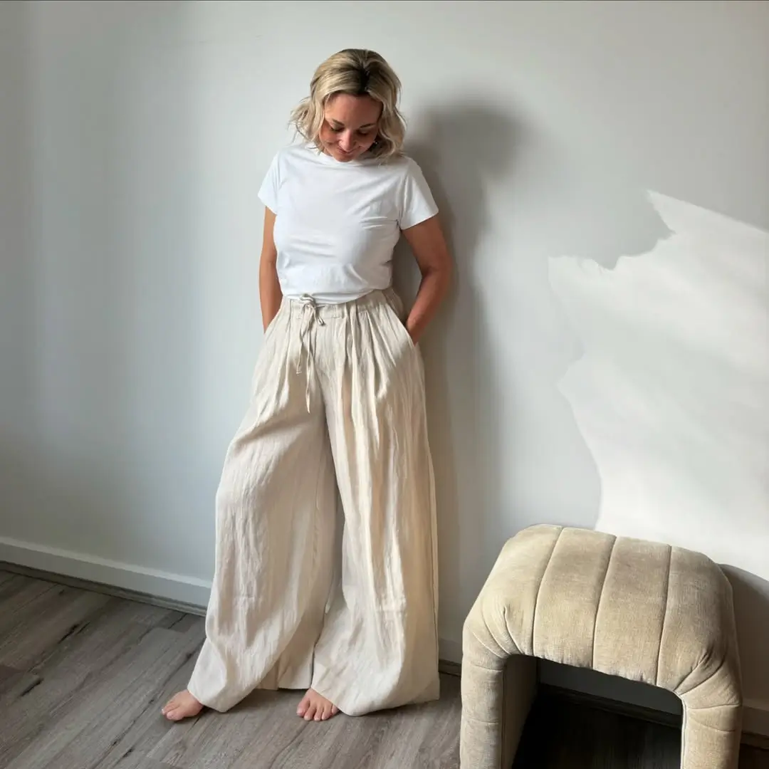24 summer linen outfits 2026 Relaxed Linen Pants That Feel Like Barefoot Mornings