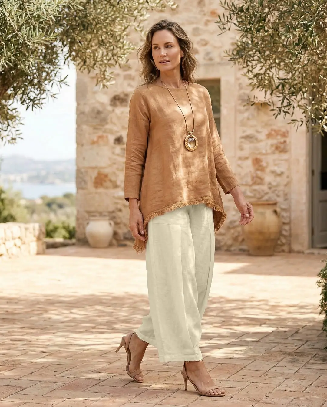 24 summer linen outfits 2026 Earthy Linen Layers That Feel Like a European Escape