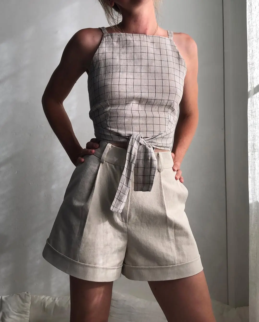 24 summer linen outfits 2026 Tailored Linen Shorts Set That Feels Fresh and Modern