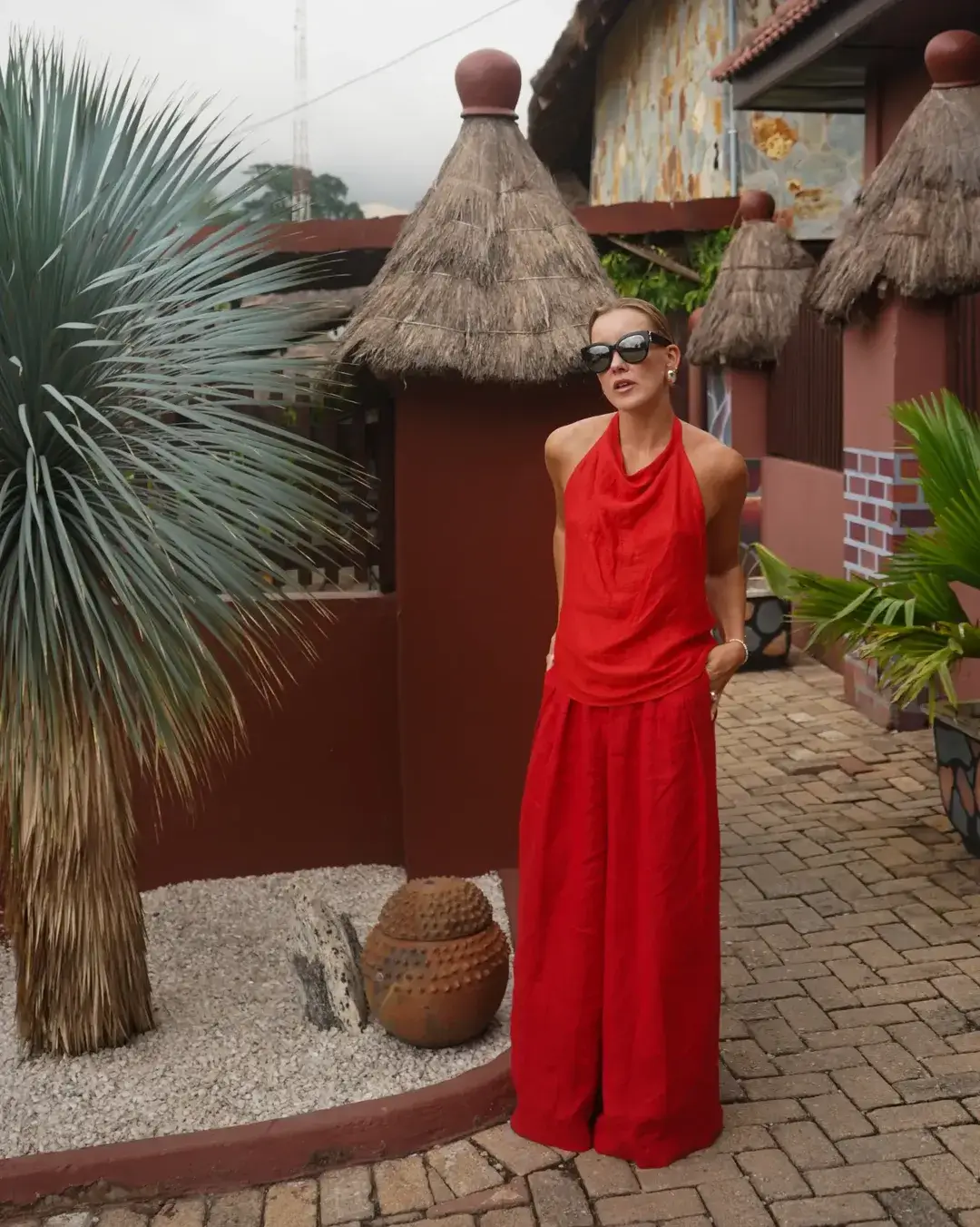 24 summer linen outfits 2026 Bold Red Linen That Turns Summer Into a Statement