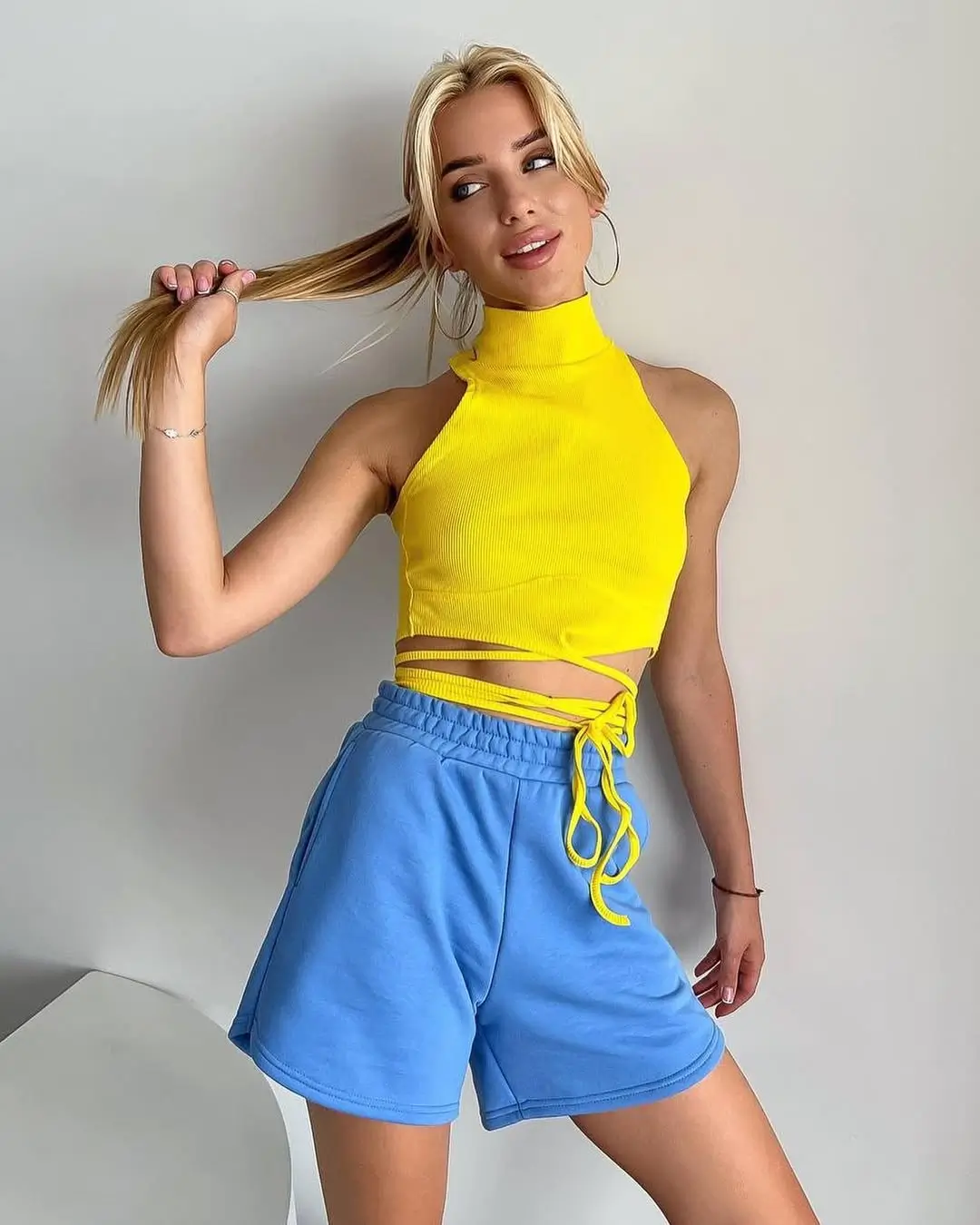 25 summer sleeveless tops 2026 Bright Yellow Energy and Playful Summer Contrast