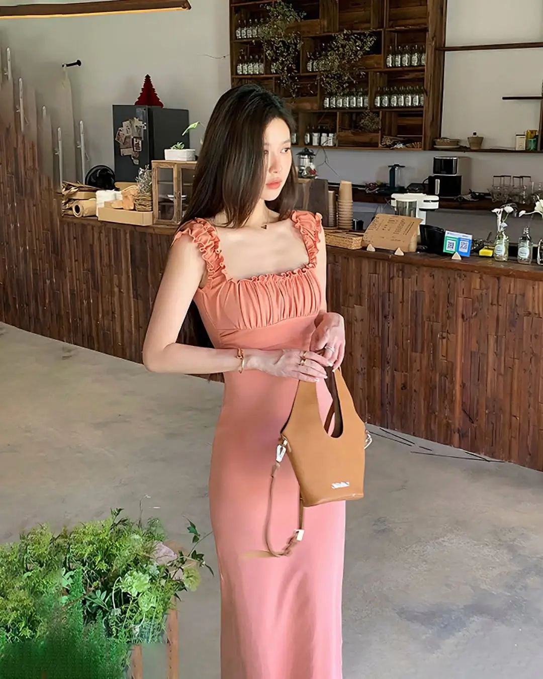 25 summer sundresses 2026 Soft Peach Bodycon with Minimal Lines