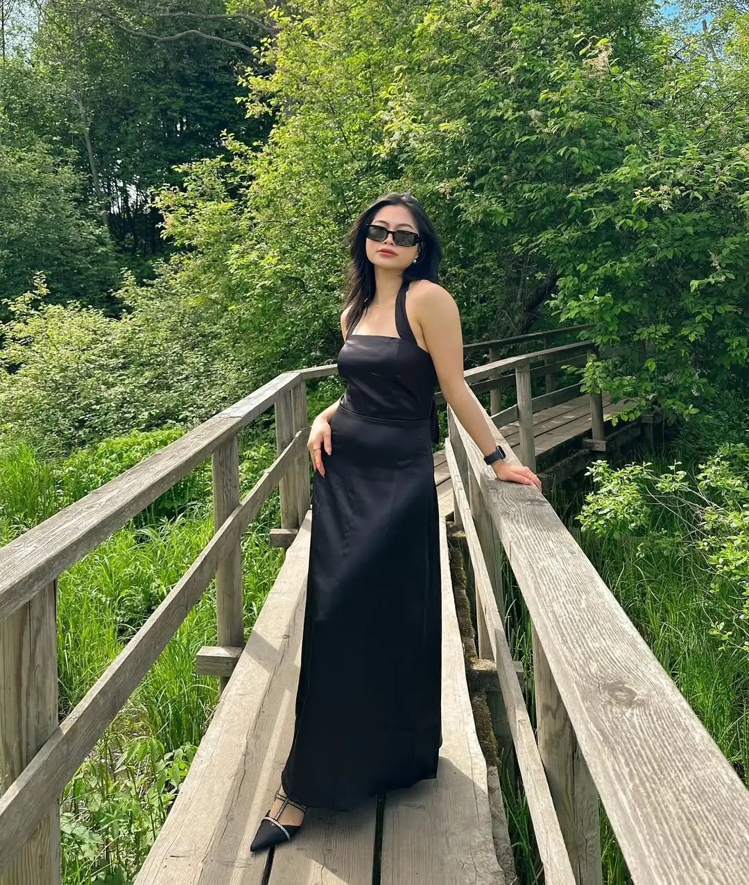 25 summer sundresses 2026 Black Maxi with Modern Edge