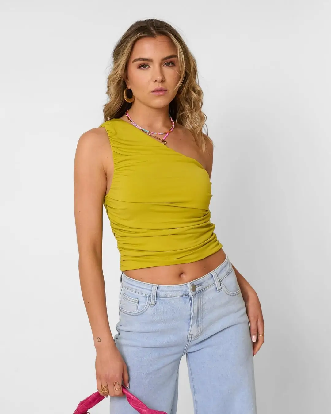24 summer tops outfit 2026 Soft structure meets bold color energy