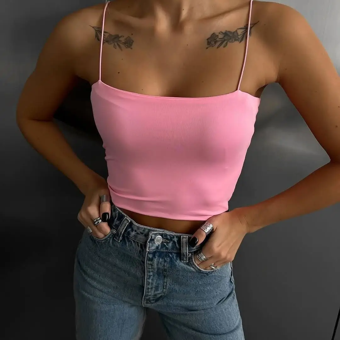 24 summer tops outfit 2026 Minimal pink basics that always work