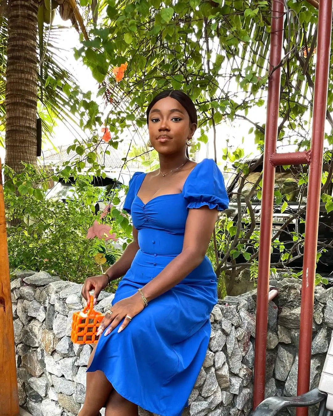 Sunday summer brunch outfits 2026 Vibrant Blues and Feminine Structure