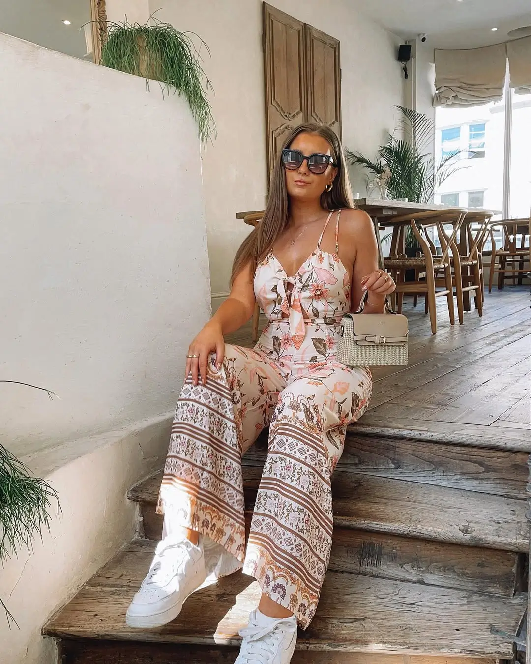 Sunday summer brunch outfits 2026 Soft Prints and Relaxed Jumpsuit Energy