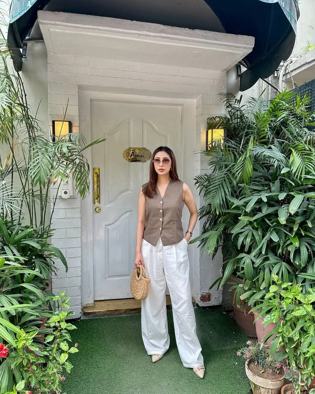 Sunday summer brunch outfits 2026 Tailored Neutrals with a Modern Edge