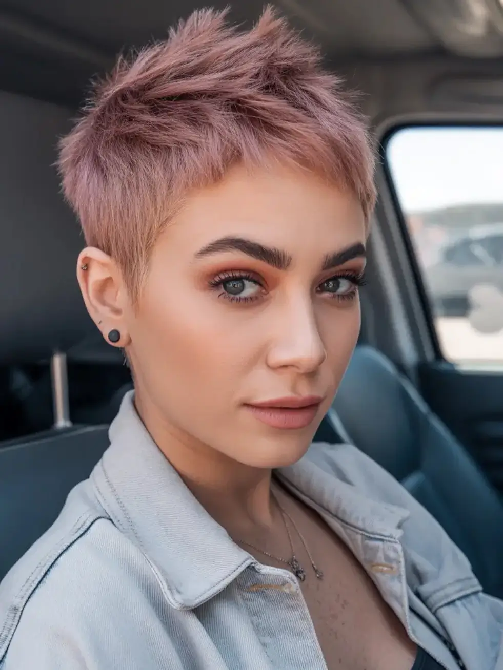 textured summer haircuts for thin fine hair 2026 Modern textured pixie with soft volume