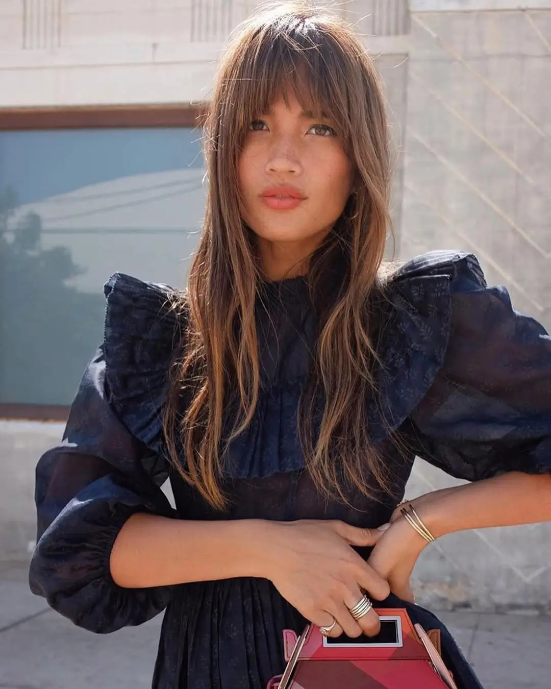 textured summer haircuts for thin fine hair 2026 Effortless long shag with curtain texture