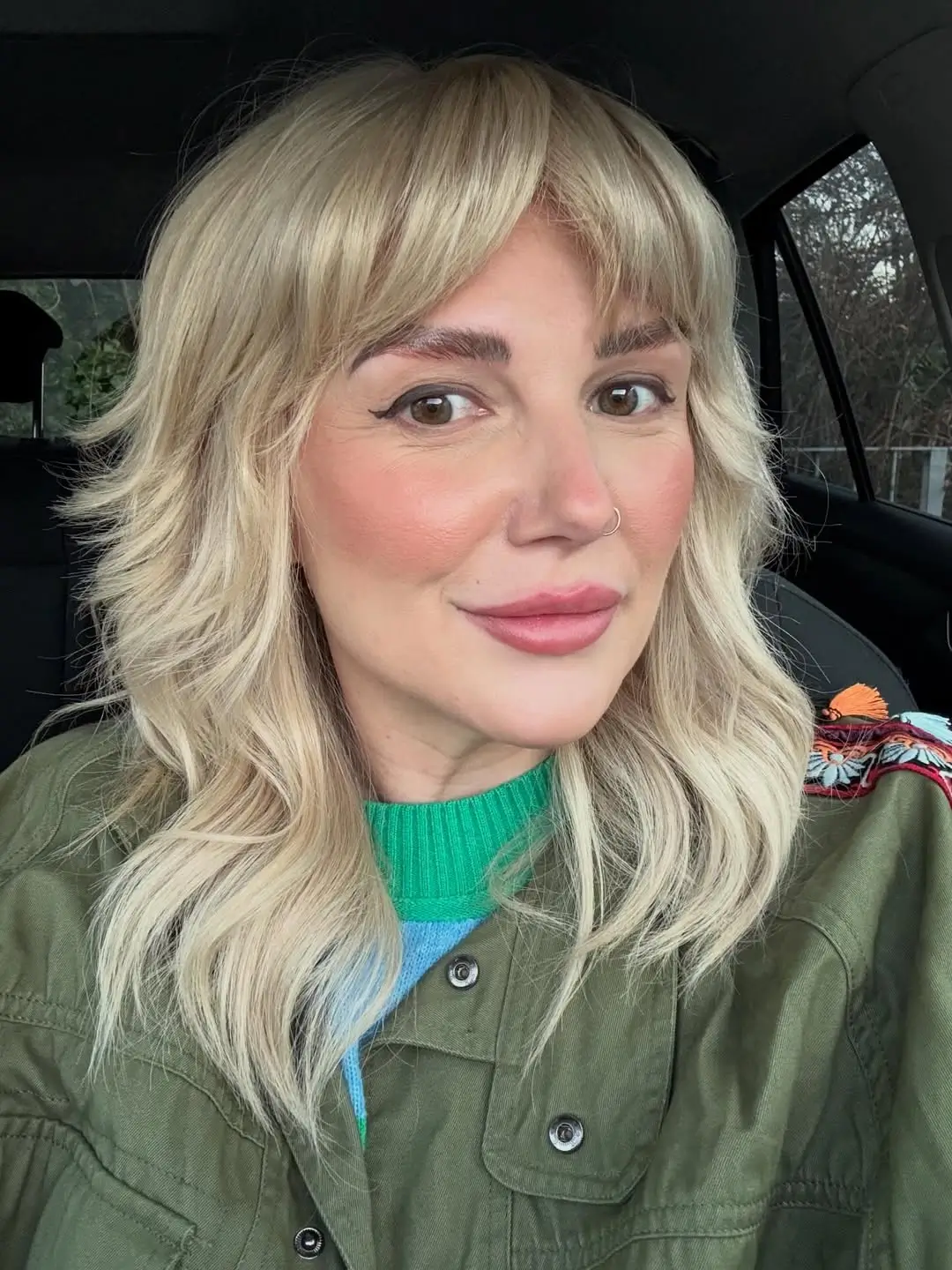 textured summer shag haircut 2026 Soft Blonde Shoulder Length Shag With Airy Layers