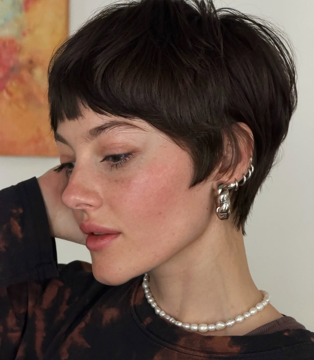 textured summer short haircuts 2026 Edgy Micro Pixie With Textured Bangs