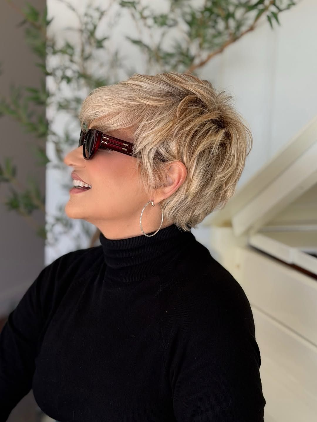 textured summer short haircuts 2026 Layered Blonde Pixie With Lifted Crown