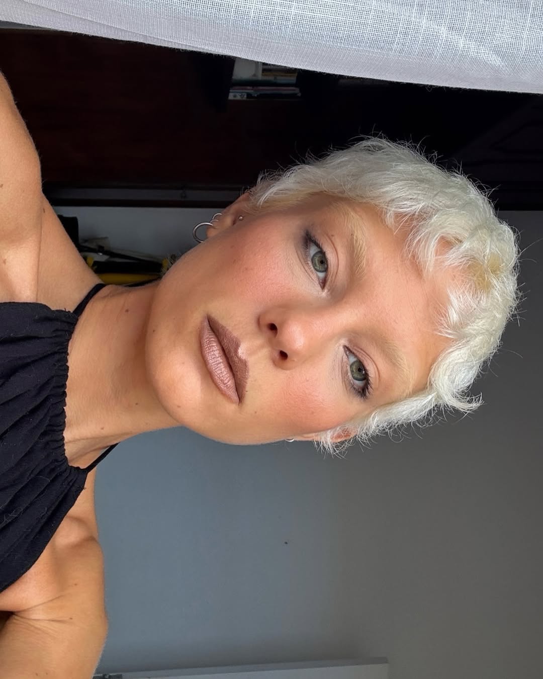 textured summer short haircuts 2026 Ultra Short Platinum Pixie With Soft Texture